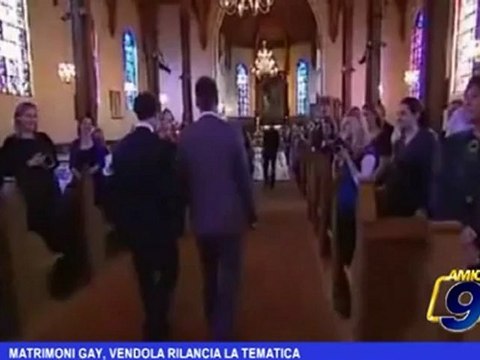 Matrimoni Gay, Vendola rilancia la tematica