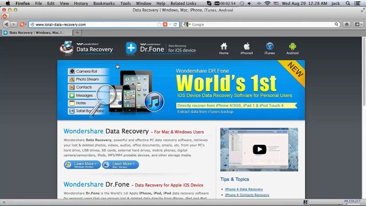 Recover Data from Lost, Deleted, Resized Partition on Mac