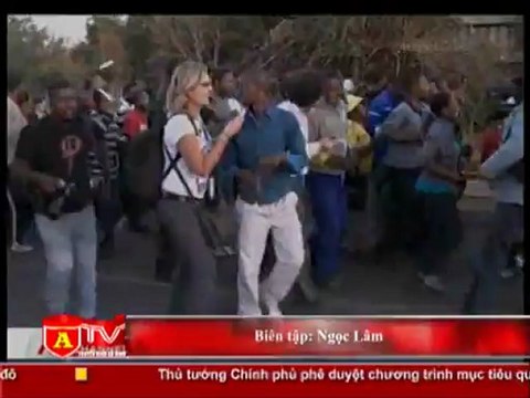 ANTÐ - Nam Phi: Lại 1 vụ đụng độ giữa cảnh sát và thợ mỏ