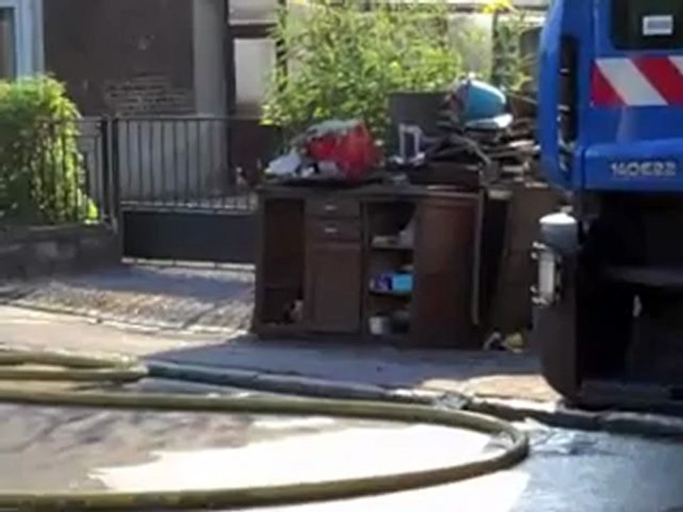 Incendie à Leval
