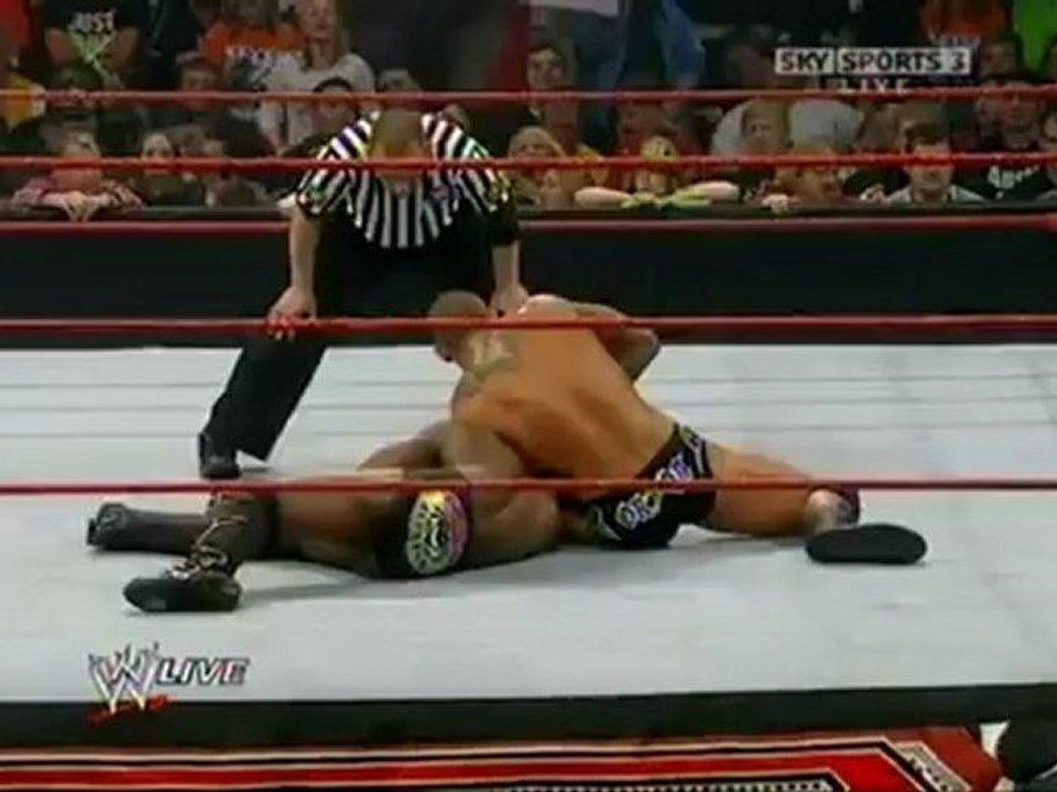 Raw 1/4/10 Randy Orton Vs Kofi Kingston