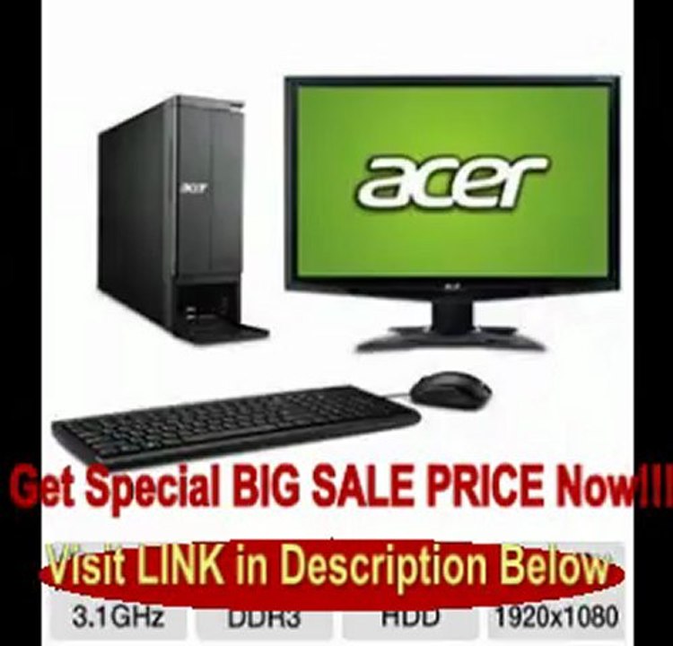 Acer Aspire Desktop PC with Acer 24 Monitor FOR SALE