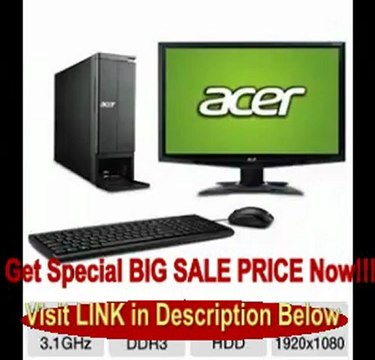 SPECIAL PRICE Acer Aspire Desktop PC with Acer 24 Monitor
