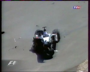 Formula 1 Allemagne 2003 Huge crash start en francais (TF1)