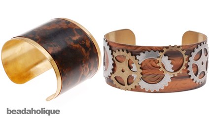 How to Cover a Brass Cuff in Lillypilly Copper Sheets