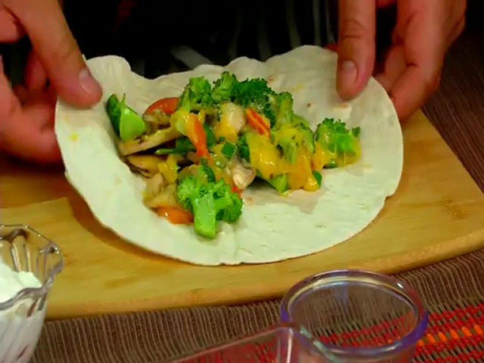 Cheese And Veggie Wrap