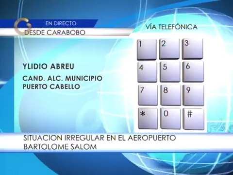 Denuncian situación irregular en aeropuerto de Puerto Cabello por visita de Capriles