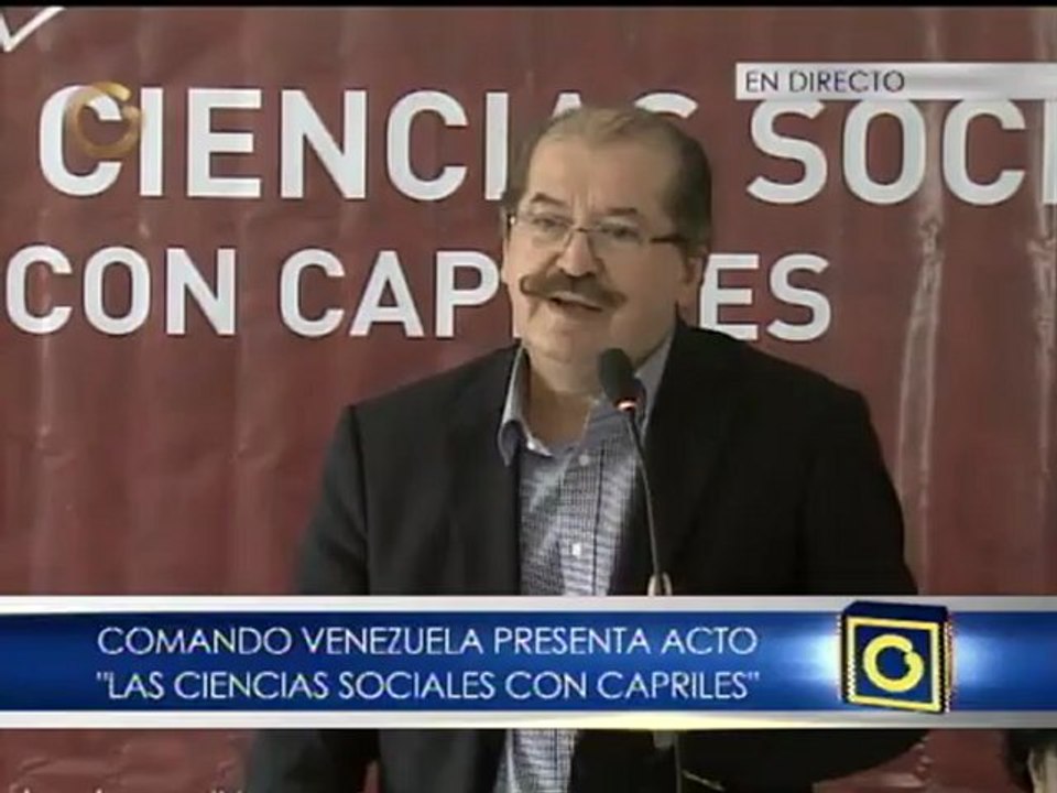 Foro Ciencias Sociales con Capriles: La violencia nos afecta a todos