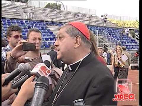 Napoli - Sepe benedice il campo che ospiterà la Coppa Davis (05.09.12)