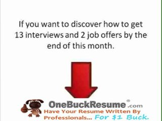 Making Your Resume Stand Out With OneBuckResume