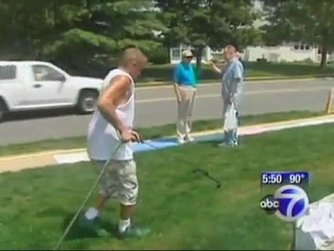 Peindre sa pelouse en vert