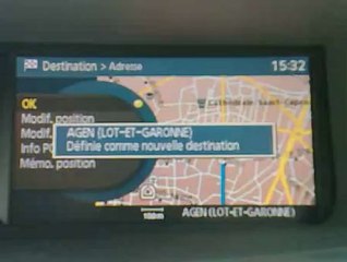 Lancer un guidage Carminat Navigation Communication