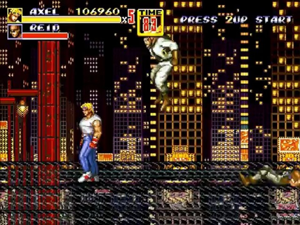 street of rage 2 stage 2  ( LEVEL NORMAL )