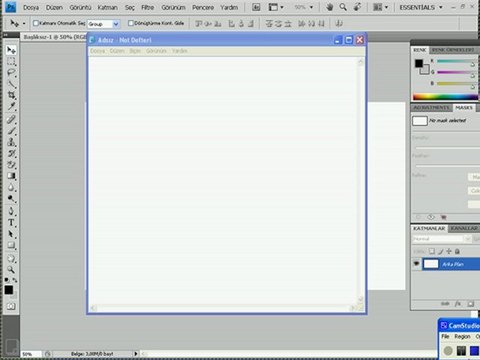 PhotoShop CS4 ile Yazıyı Oval Yapma