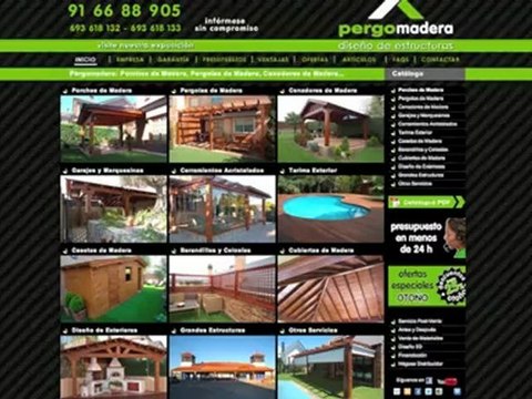 Mecanizados de pergolas de madera - Pergomadera