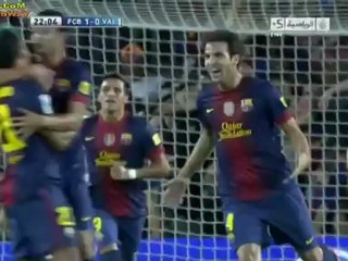 Liga: FBC vs Valence (02-09-2012 ) : 1-0 Adriano (22')
