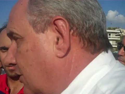 Τέρενς Κουίκ στη διαμαρτυρία των ενστόλων