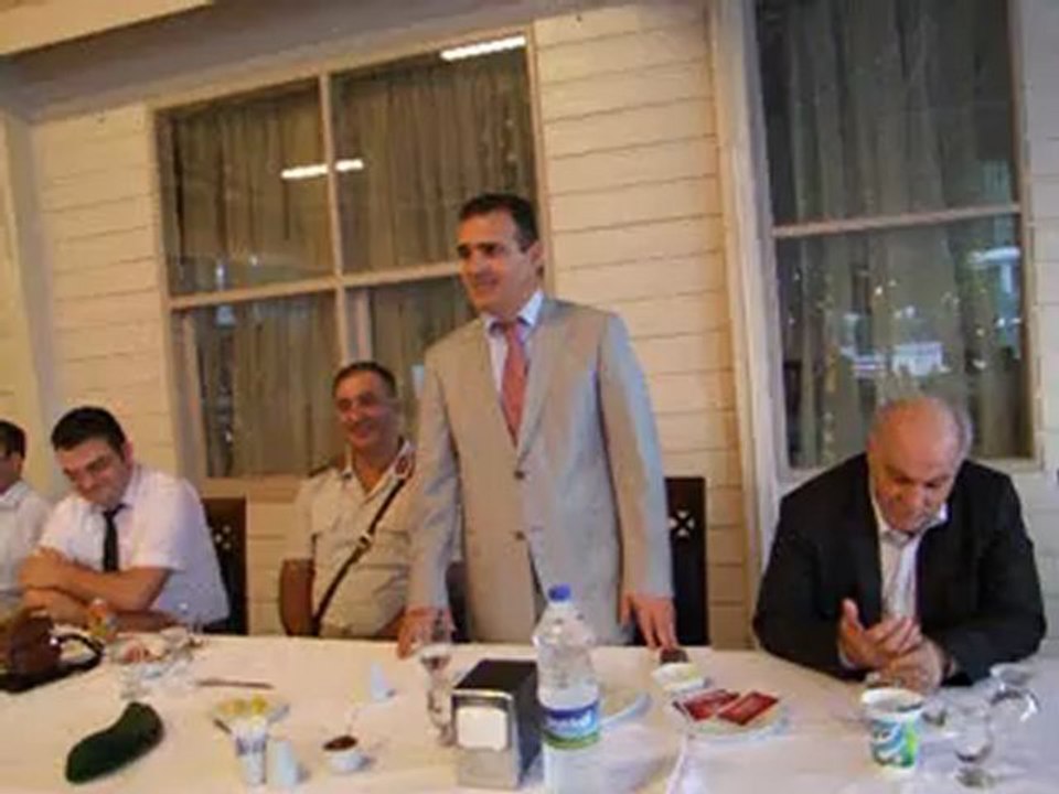 Kaymakam İdris Akbıyık'ın Müftü Hüseyin Duranın veda yemeğindeki  Konuşması