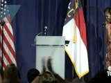 Michelle Obama speaks at Women's Caucus at DNC