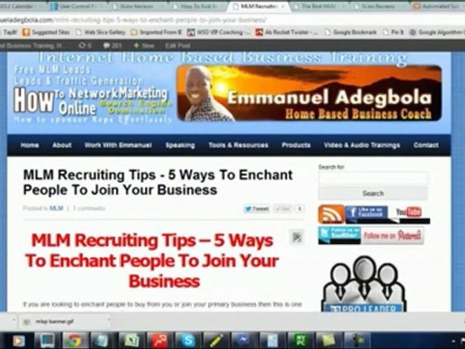 MLM Recruiting Tips With Emmanuel Adegbola