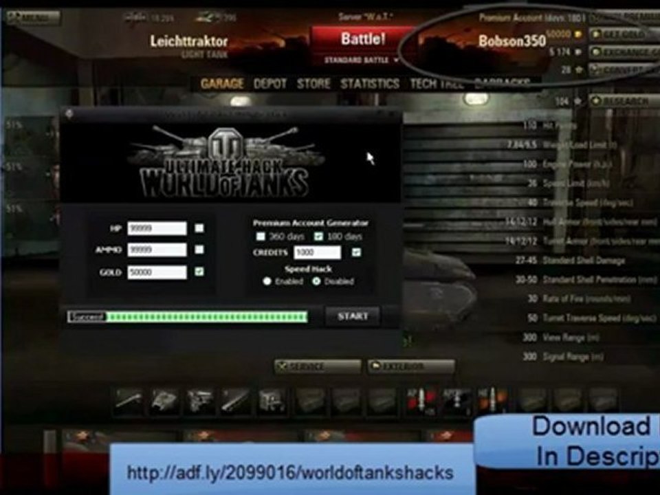 World of Tanks Hack Cheat | LINK DOWNLOAD September 2012 Update