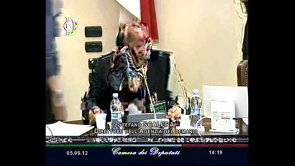 Roma - L'audizione di Stefano Scalera (05.09.12)