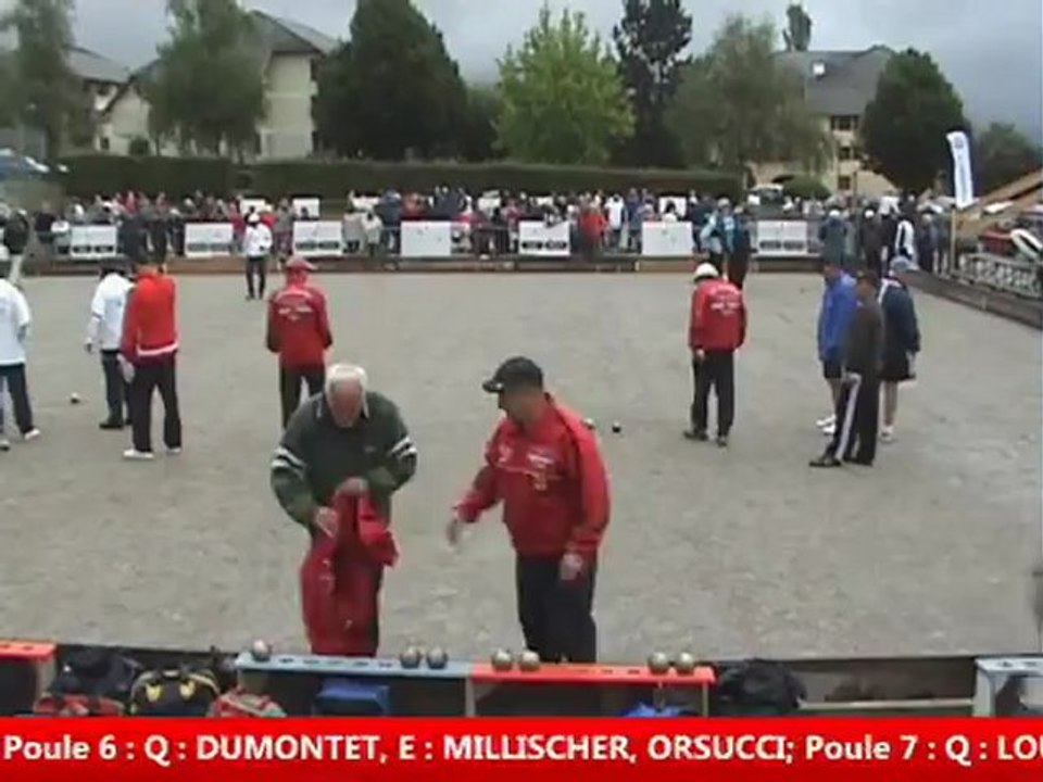 Quatrième partie de poule, championnat de France vétérans, Novalaise 2012