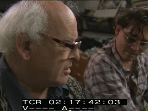 Johnny Depp and Ralph Steadman in the studio...