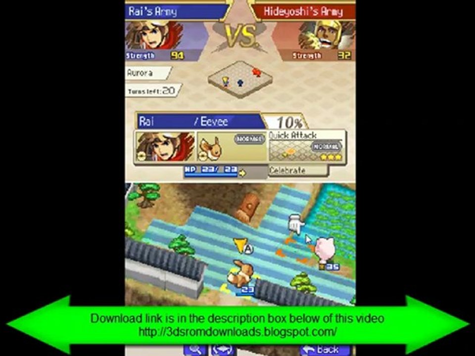 Pokemon Conquest [USA] NDS Rom [Download] Gameplay