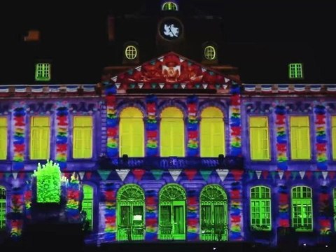 Les couleurs de la nuit - mapping video eclipsonic - extraits spectacles son et lumiere ete 2012