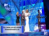 Chris Brown acceptance speech VMA 2012