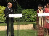 Visite en France d’Aung San Suu Kyi - Discours de Laurent Fabius