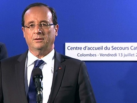 Allocution au centre du Secours catholique de Colombes