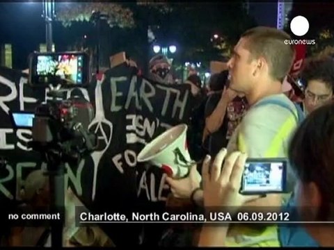 Occupy Movement march at the Democratic... - no comment