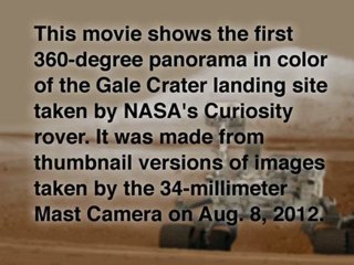 Curiosity sur Mars : premier panorama à 360 degrés