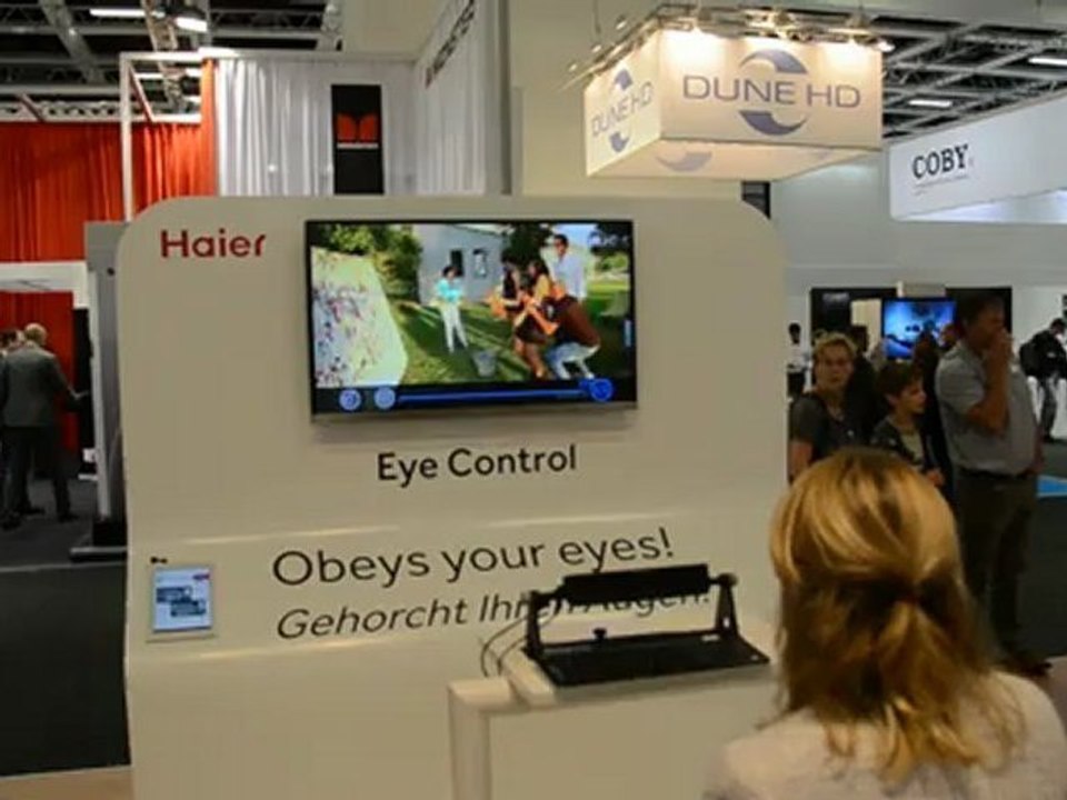 tv Haier contrôlée par le regard IFA 2012