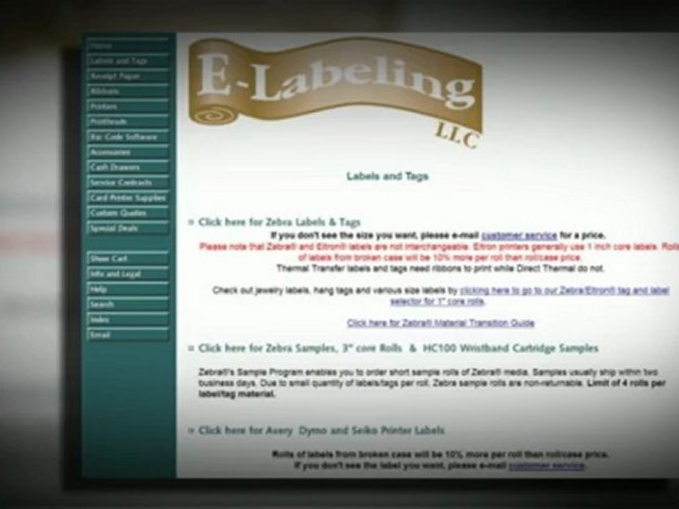 Thermal label and tag printers, labels and tags