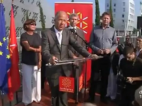 Inauguration de la statue de Georges Frêche à Montpellier