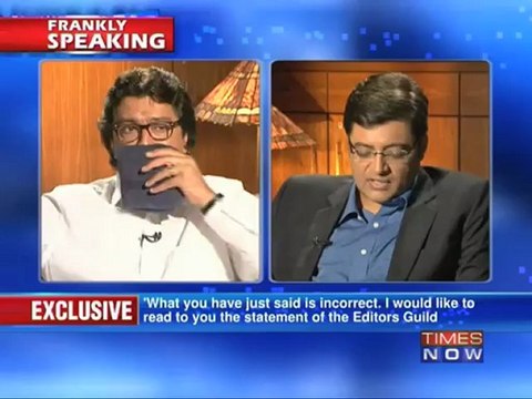 Raj Thackeray on Frankly Speaking with Arnab Goswami (Part 9 of 14)