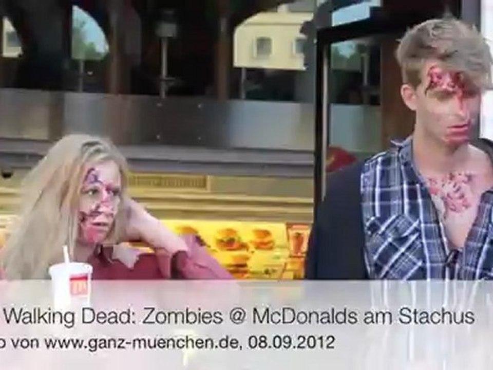 Zombie Walk @ McDonalds am Stachus München (The Walking Dead)