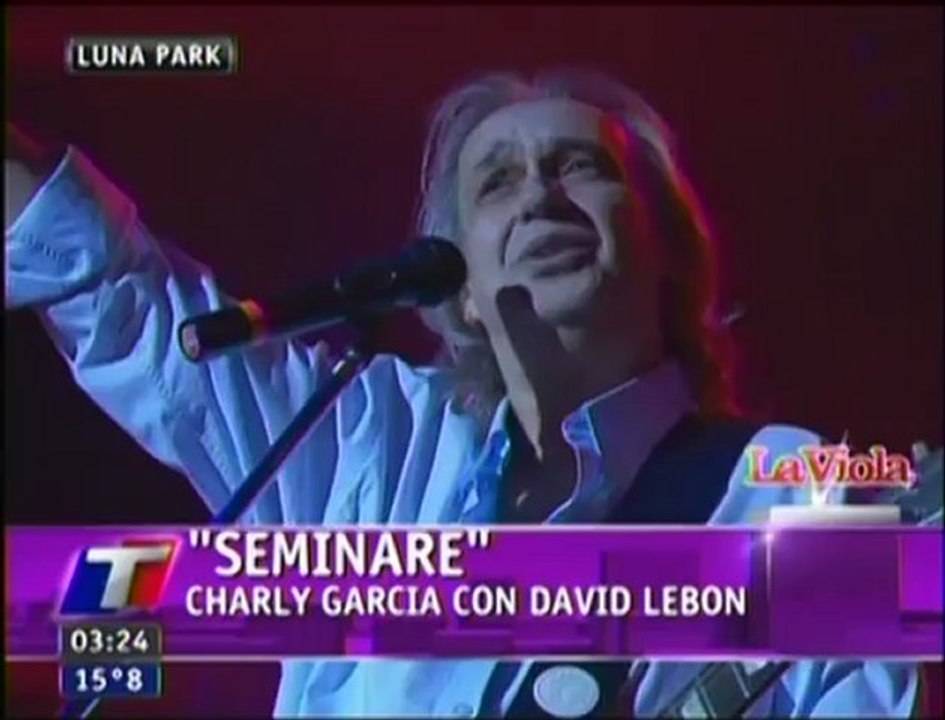 Charly Garcia - Seminare con David Lebon - Luna Park 2012 (La Viola)