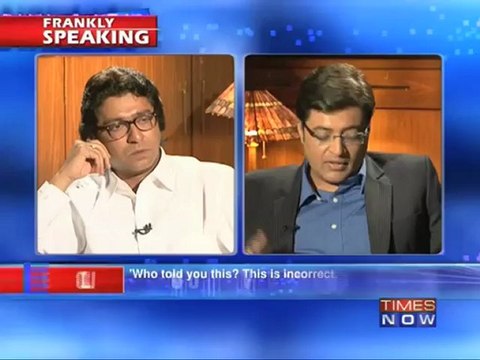 Raj Thackeray on Frankly Speaking with Arnab Goswami (Part 5 of 14)