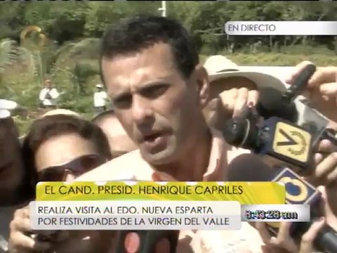 Capriles participa en misa de la Virgen del Valle