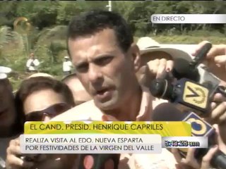 Capriles participa en misa de la Virgen del Valle