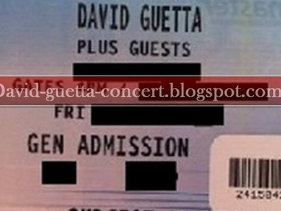 David guetta titanium official video hd CONCERT TICKETS !
