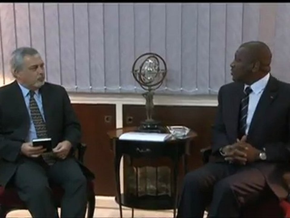 AUDIENCE: LE MINISTRE D'ETAT HAMED BAKAYOKO A RECU LES AMBASSADEURS DE FRANCE, DES USA ET DU NIGERIA