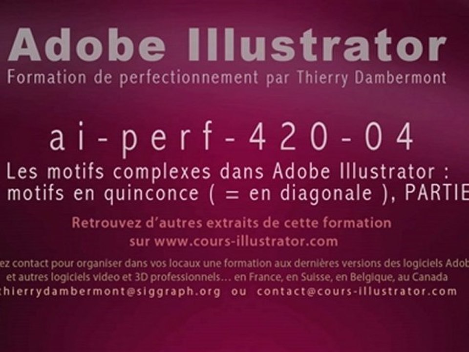 AI-perf-420 - créer un motif en quinconce dans Adobe Illustrator - HD - Thierry Dambermont