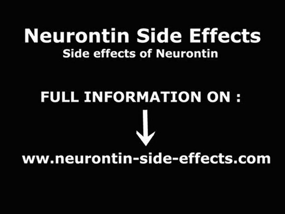 Neurontin Side Effects