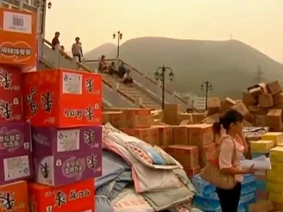 Relief arrives in China.