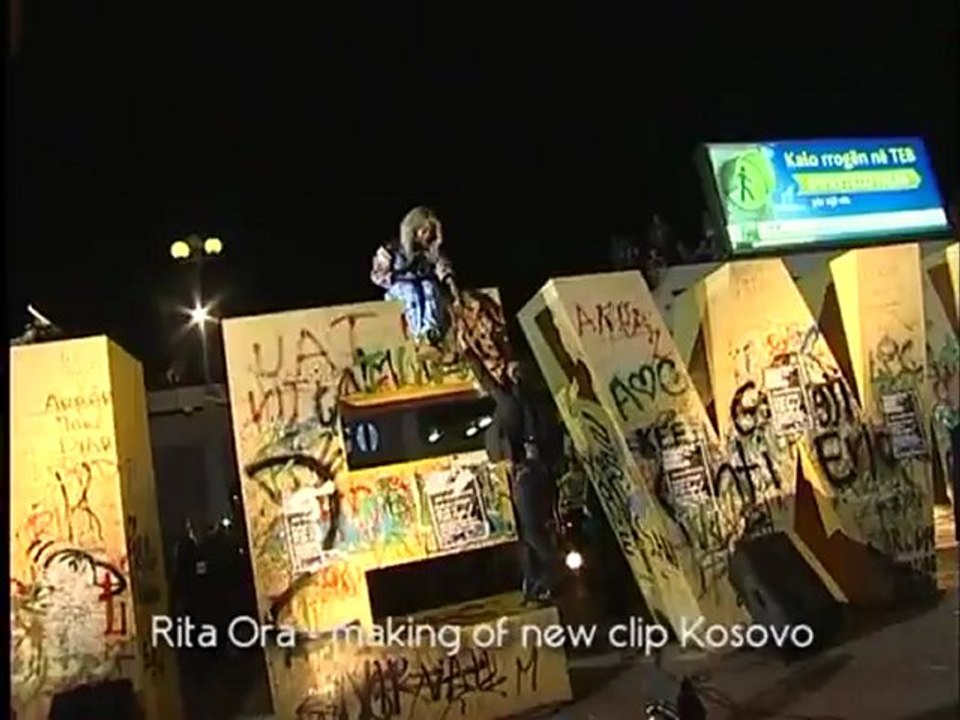 Rita Ora - making of NEW CLIP in KOSOVO PRISHTINE 2012 HD
